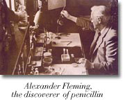 Alexander Fleming, the discoverer of penicillin